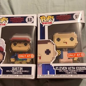 Two Funko POP figures